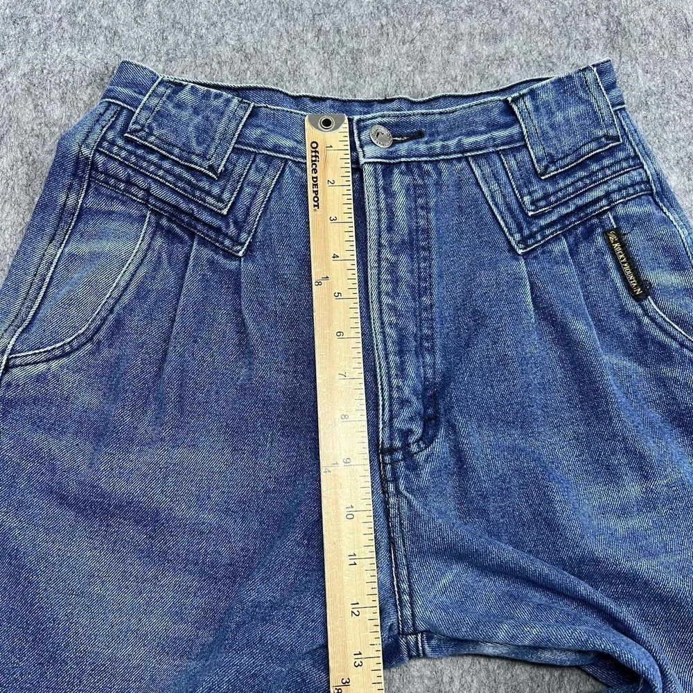 Vintage Rocky Mountain Jeans Womens 11/12 Blue Mom‎ High Rise Straight FITS26x29